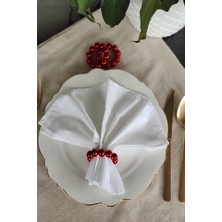 Emtory Home  12'li Parlak Boncuklu Peçete Yüzüğü