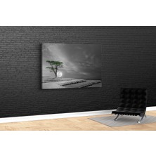 Tablo 360 Ay ve Ağaç  Kanvas Tablo