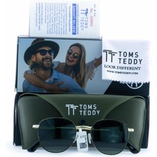 Toms Teddy Polarize/uv Metal Güneş Gözlüğü Altın Siyah TT1050C103-SİYAH