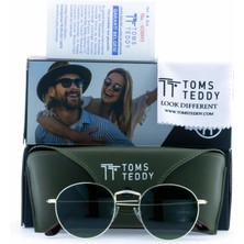 Toms Teddy Polarize/uv Metal Güneş Gözlüğü Altın TT1001C103