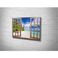 Tablo 360 Pencere Manzarası Kanvas Tablo