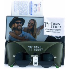 Toms Teddy Polarize/uv Metal Güneş Gözlüğü Nikel Siyah TT1038C101-SİYAH