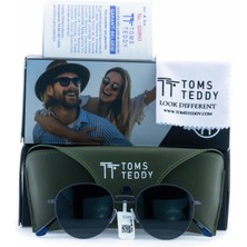 Toms Teddy Polarize/uv Metal Güneş Gözlüğü Mat Füme TT1043C102M