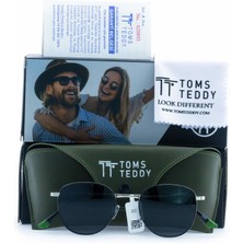 Toms Teddy Polarize/uv Metal Güneş Gözlüğü Nikel Siyah TT1050C101-SİYAH