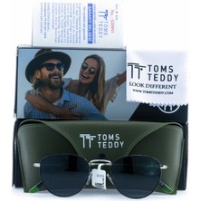 Toms Teddy Polarize/uv Metal Güneş Gözlüğü Nikel Siyah TT1060C101-SİYAH