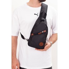Kindfox Imperteks Kumaş Portatif Çapraz Çanta | USB ve Kulaklık Girişli Çapraz Sırt Çanta | Bodybag