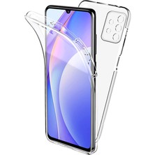 Case Street Samsung Galaxy A72 Kılıf Ön Arka Şeffaf Silikon Koruma Renksiz
