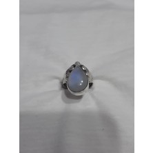 Murastonesilver Ay Taşı Gümüş Yüzük