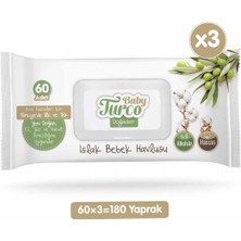 Baby Turco Doğadan Islak Havlu 3 x 60'lı