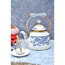 Miss Betty Vintage Emaye Demlik - Blue