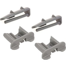 Parmis Beko DSFN1530B Bulaşık Makinesi 2 Ön 2 Arka Sepet Ray Kapağı Tutucu Stoper 4 Lü Takım RK0001-4-2