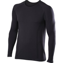 Falke W Long Sleeved C M Üst Içlik-Siyah