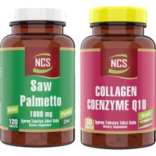 Ncs Saw Palmetto 1000 Mg Pumpkin Biotin Zinc Complex 120 Tablet & Collagen Coenzyme Q10 Biotin Zinc Selenium 30 Tablet