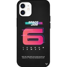 Deercase Apple iPhone 12 Mini Siyah Renkli Silikon King James Telefon Kılıfı