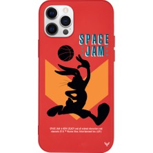 Deercase Apple iPhone 12 Pro Kırmızı Renkli Silikon Space Jam A New Telefon Kılıfı