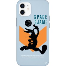 Deercase Apple iPhone 12 Mavi Renkli Silikon Space Jam A New Telefon Kılıfı