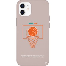 Deercase Apple iPhone 12 Mini Pembe Renkli Silikon Space Jam Cartoon Telefon Kılıfı