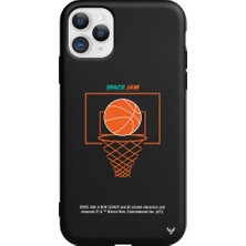 Deercase Apple iPhone 11 Pro Siyah Renkli Silikon Space Jam Cartoon Telefon Kılıfı