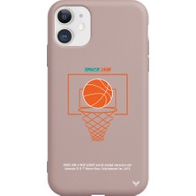 Deercase Apple iPhone 11 Pembe Renkli Silikon Space Jam Cartoon Telefon Kılıfı