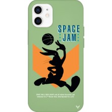Deercase Apple iPhone 12 Mini Yeşil Renkli Silikon Space Jam A New Telefon Kılıfı