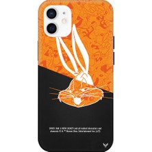 Deercase Apple iPhone 12 Mini Siyah Renkli Silikon Bugsy Telefon Kılıfı