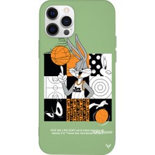Deercase Apple iPhone 12 Pro Max Yeşil Renkli Silikon Space Squad Telefon Kılıfı