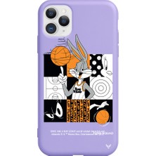 Deercase Apple iPhone 11 Pro Lila Renkli Silikon Space Squad Telefon Kılıfı