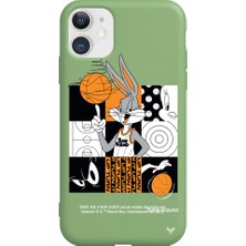 Deercase Apple iPhone 11 Yeşil Renkli Silikon Space Squad Telefon Kılıfı