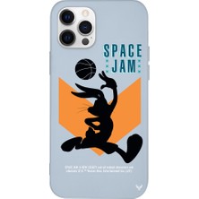 Deercase Apple iPhone 12 Pro Max Mavi Renkli Silikon Space Jam A New Telefon Kılıfı