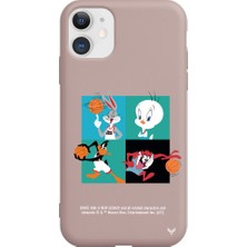 Deercase Apple iPhone 11 Pembe Renkli Silikon Space Team Telefon Kılıfı