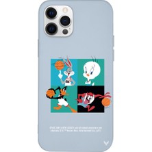 Deercase Apple iPhone 12 Pro Max Mavi Renkli Silikon Space Team Telefon Kılıfı