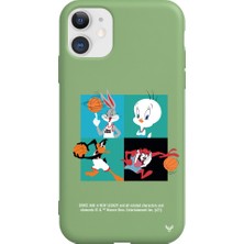 Deercase Apple iPhone 11 Yeşil Renkli Silikon Space Team Telefon Kılıfı