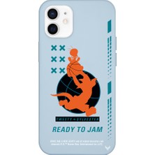 Deercase Apple iPhone 12 Mavi Renkli Silikon Ready To Jam Telefon Kılıfı