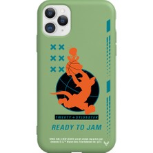 Deercase Apple iPhone 11 Pro Max Yeşil Renkli Silikon Ready To Jam Telefon Kılıfı