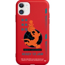 Deercase Apple iPhone 11 Kırmızı Renkli Silikon Ready To Jam Telefon Kılıfı