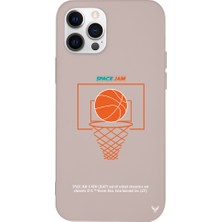 Deercase Apple iPhone 12 Pro Pembe Renkli Silikon Space Jam Cartoon Telefon Kılıfı