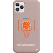 Deercase Apple iPhone 11 Pro Max Pembe Renkli Silikon Space Jam Cartoon Telefon Kılıfı