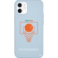 Deercase Apple iPhone 12 Mini Mavi Renkli Silikon Space Jam Cartoon Telefon Kılıfı