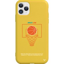 Deercase Apple iPhone 11 Pro Sarı Renkli Silikon Space Jam Cartoon Telefon Kılıfı