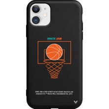 Deercase Apple iPhone 11 Siyah Renkli Silikon Space Jam Cartoon Telefon Kılıfı