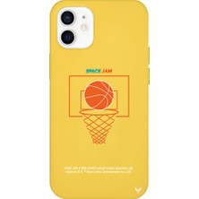 Deercase Apple iPhone 12 Mini Sarı Renkli Silikon Space Jam Cartoon Telefon Kılıfı