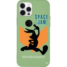 Deercase Apple iPhone 12 Pro Yeşil Renkli Silikon Space Jam A New Telefon Kılıfı