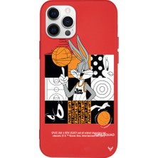 Deercase Apple iPhone 12 Pro Max Kırmızı Renkli Silikon Space Squad Telefon Kılıfı
