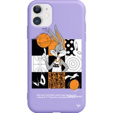 Deercase Apple iPhone 11 Lila Renkli Silikon Space Squad Telefon Kılıfı