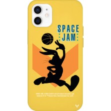 Deercase Apple iPhone 12 Mini Sarı Renkli Silikon Space Jam A New Telefon Kılıfı