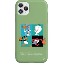 Deercase Apple iPhone 11 Pro Yeşil Renkli Silikon Space Team Telefon Kılıfı