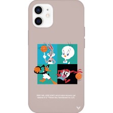 Deercase Apple iPhone 12 Mini Pembe Renkli Silikon Space Team Telefon Kılıfı