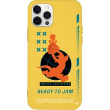 Deercase Apple iPhone 12 Pro Max Sarı Renkli Silikon Ready To Jam Telefon Kılıfı
