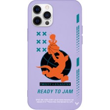 Deercase Apple iPhone 12 Pro Max Lila Renkli Silikon Ready To Jam Telefon Kılıfı