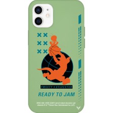 Deercase Apple iPhone 12 Yeşil Renkli Silikon Ready To Jam Telefon Kılıfı